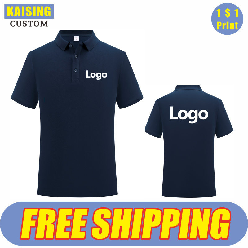 Embroidery Cotton Shirt - KAISING 고품질 순수 코튼 폴로 셔츠