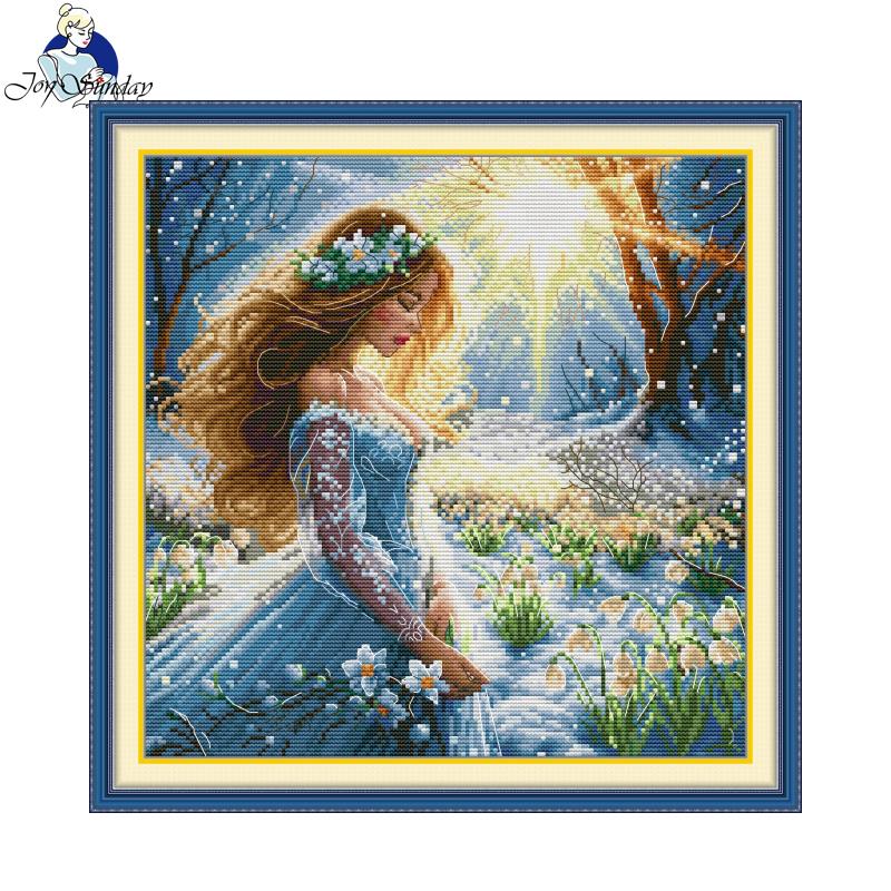 기쁨 일요일 크로스 스티치 키트 스노우 페어리 HD 패 - Embroidery Meaning 리뷰 및 가격