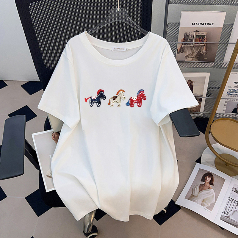 170Kg 플러스 사이즈 여성용 바스트 170 여름 루 - Embroidery Cotton Shirt 리뷰 및 가격
