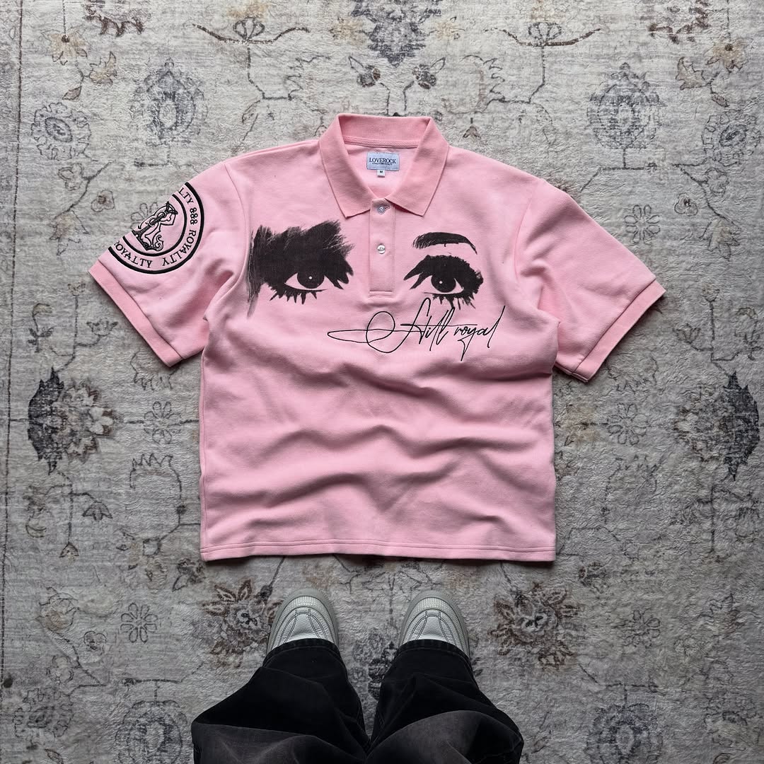 미국 스타일의 레트로 폴로 셔츠, 자수 로고 디자인,  - Embroidery Design Logo 리뷰 및 가격